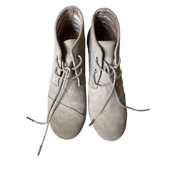 Toms Wedge Bootie in Cream Tan - Picture 9 of 9